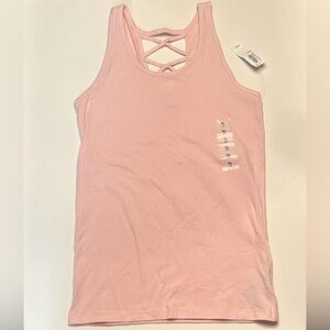 Old Navy Light Pink Tank Top with Crisscross Back